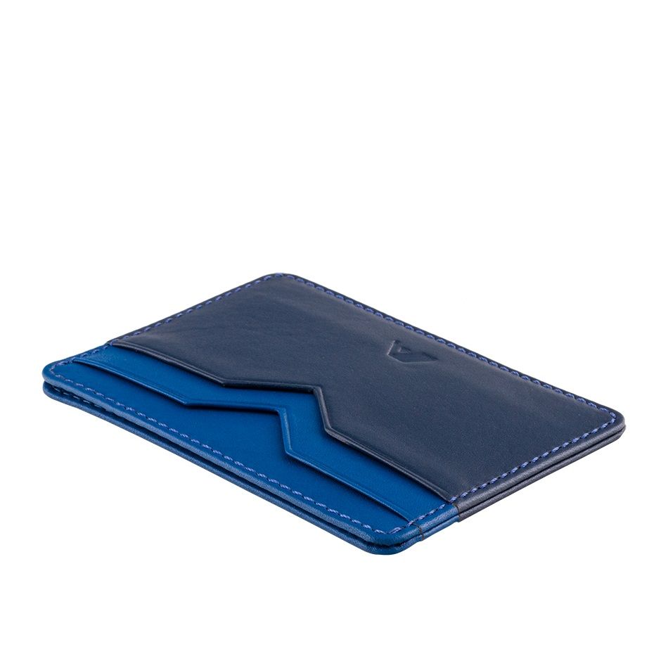 A-SLIM Minimalist Leather Wallet Yaiba - Blue